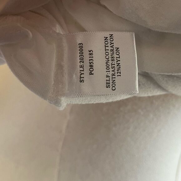 Current Air LA White Puff Sleeve Side Tie Tee XS - Picture 6 of 8